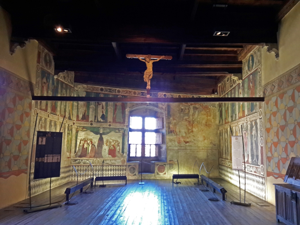 affreschi cappella Castello di Fénis Aosta